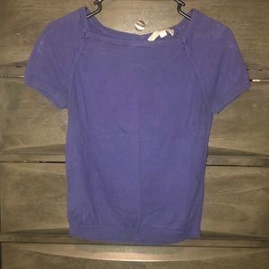 Loft blue cotton blouse